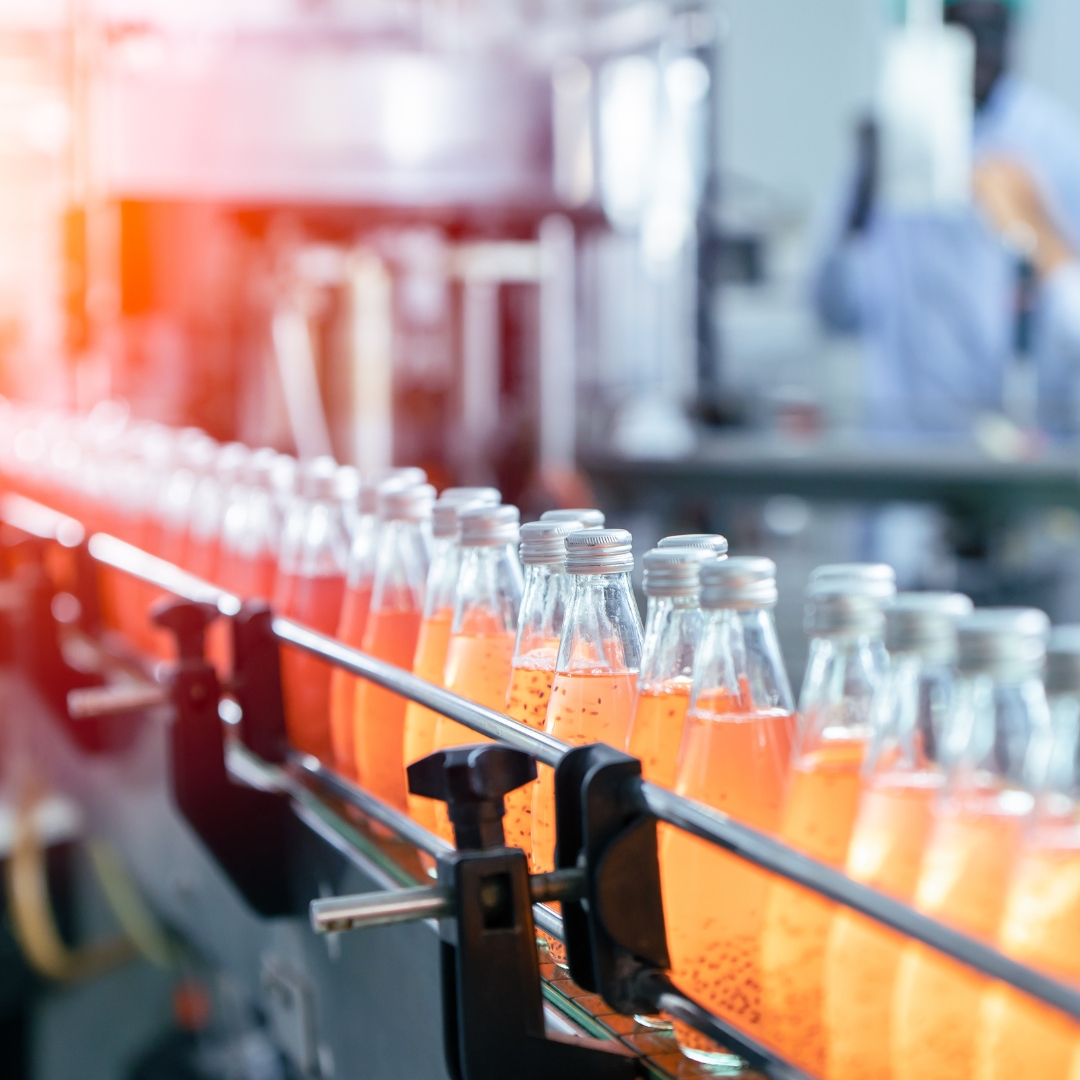 image of a bottling line
