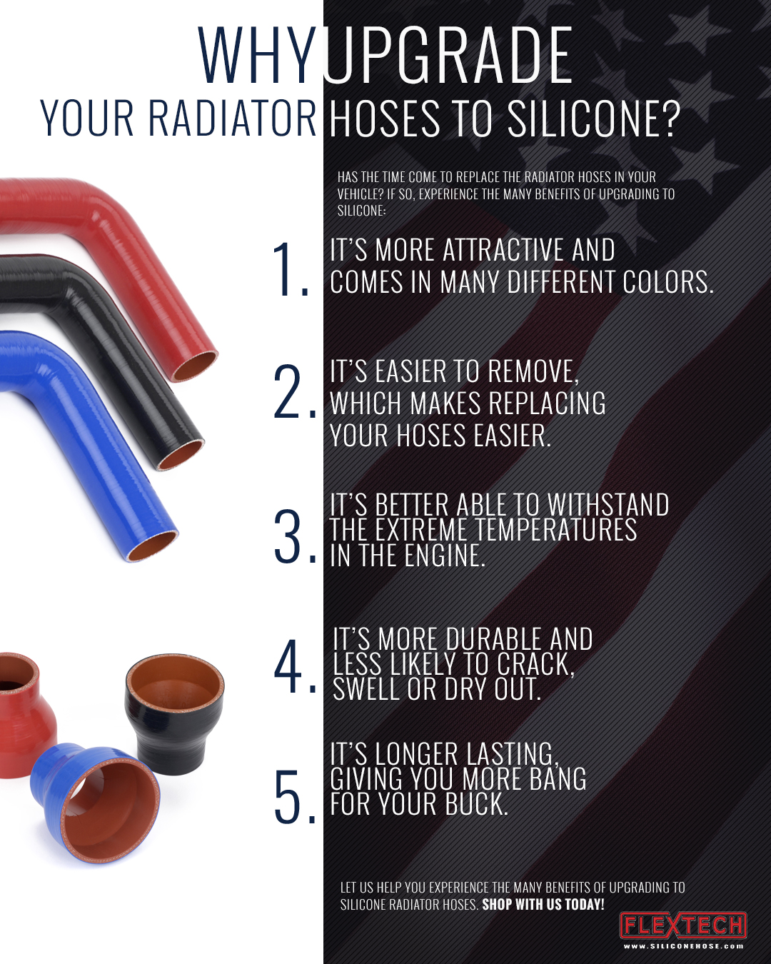 The Benefits of Upgrading to Silicone Coolant Hoses - Flex Technologies  Incorporated